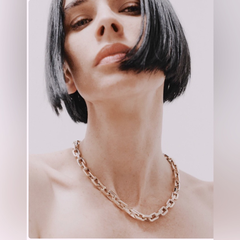 Eddie Borgo $425 Supra Link 12 Karat Gold Necklace